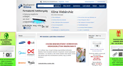 Desktop Screenshot of budapestklima.hu